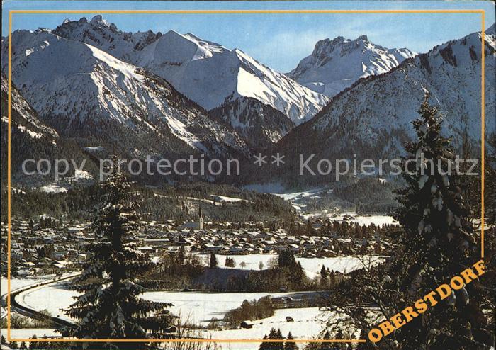 Oberstdorf mit Gr Krottenkopf und Kratzer
