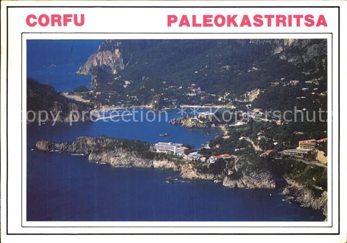 Paleokastritsa Korfu Fliegeraufnahme