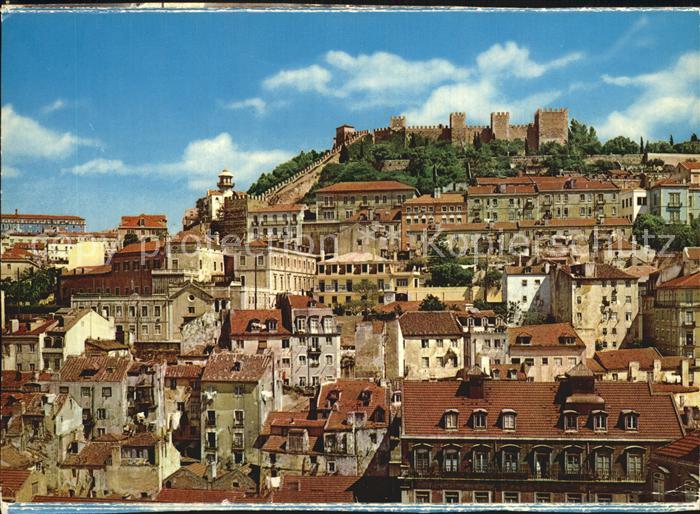 Lisboa Castelo de S Jorge e o velho bairro da Mouraria