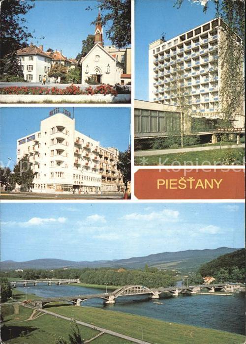 Piestany Pavlovova ulica Hotely Eden a Magnolia Phlad na Krajinsky a Kolonadovy