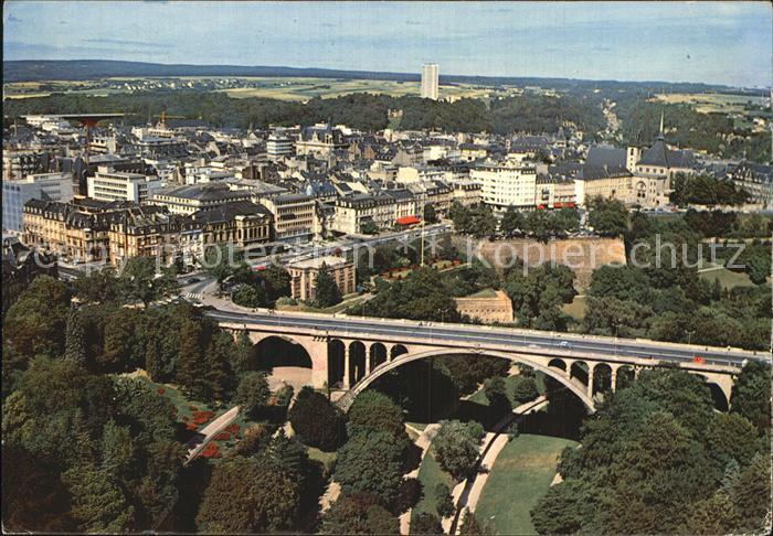 LUXEMBOURG  Luxemburg Vue aerienne du Pont Adolphe et du Boulevard Roosevelt