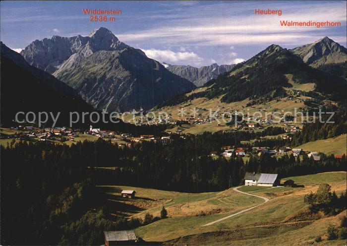Riezlern Kleinwalsertal Vorarlberg mit Hirschegg und Mittelberg Widderstein Heub