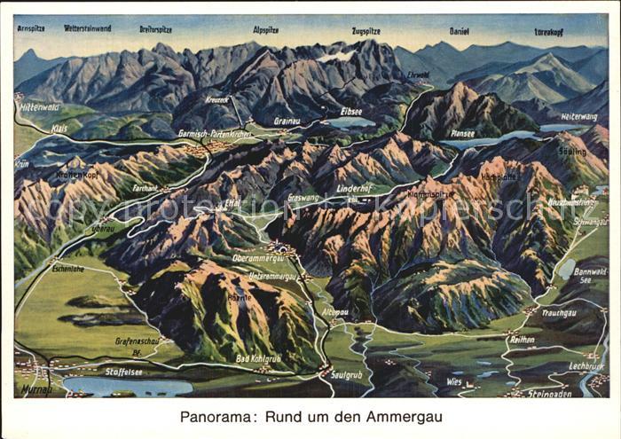 Ammergau Panoramakarte
