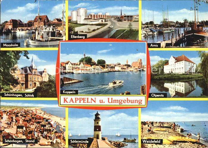 Kappeln Schlei Maasholm Schoenhagen Schloss Arnis Ellenberg Olpenitz Schleimuend