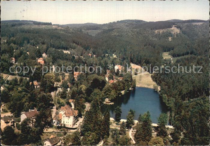 Bad Sachsa Harz Fliegeraufnahme mit See