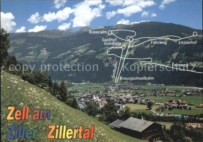 Zell Ziller Tirol mit Skigebiet