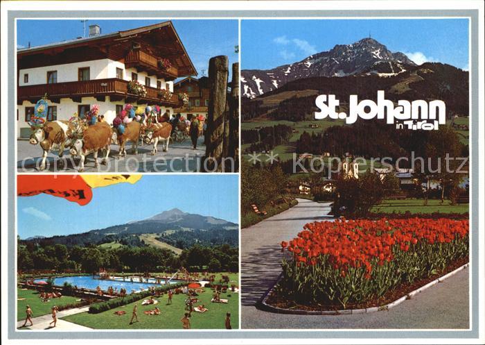 St Johann Tirol Almabtrieb Kurpromenade Freibad