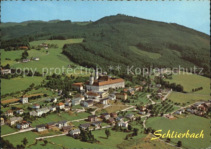 Schlierbach Oberoesterreich Fliegeraufnahme Zisterzienserstift