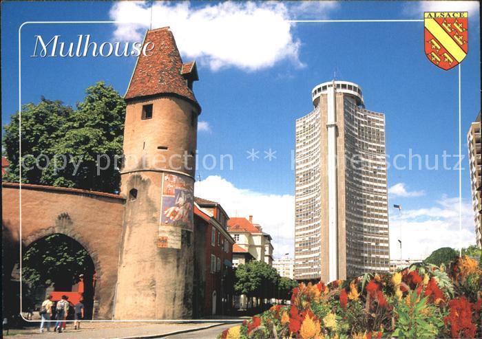 Mulhouse Muehlhausen La Tour du Bollwerck et la tour de Europe