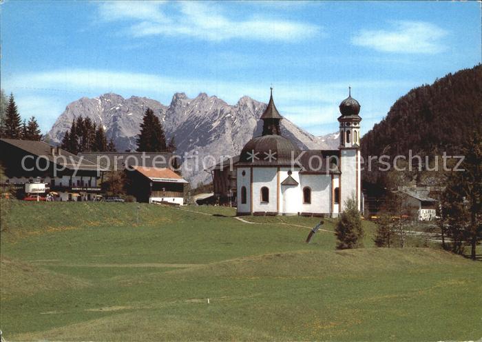 Seefeld Tirol Seekirchl gegen Karwendel