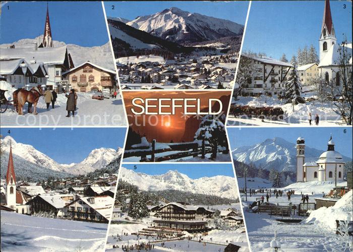 Seefeld Tirol Schmuckkastl Hocheder Pferdeschlitten Seekirchlein