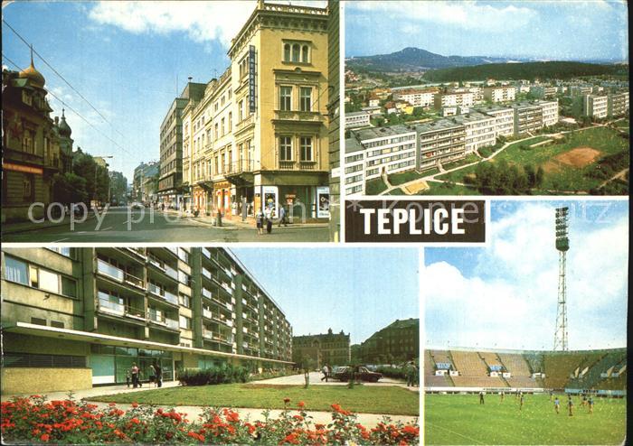Teplice Stadion Strassenpartie