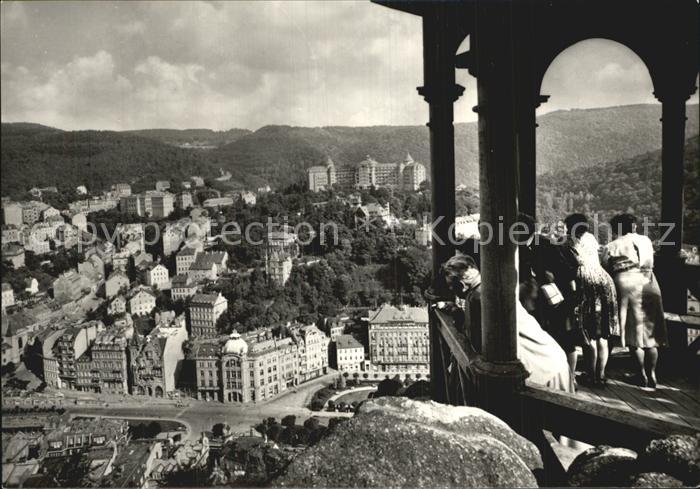 Karlovy Vary Blick vom Hirschsprung