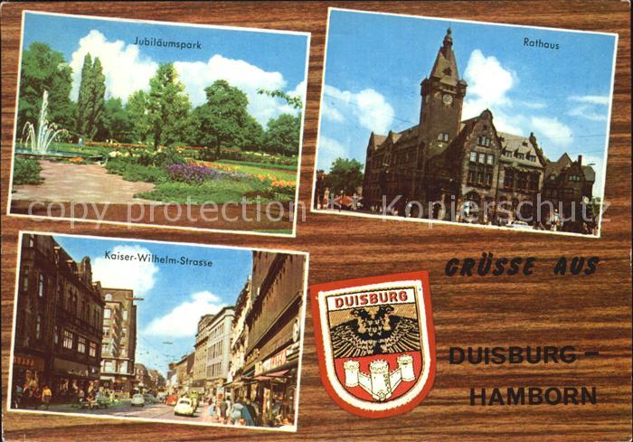Duisburg Ruhr Rathaus Jublaeumspark Kaiser-Wilhelm-Strasse