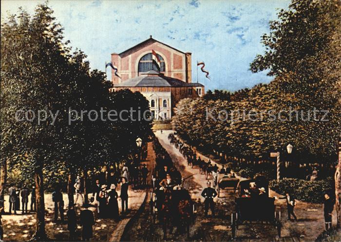 Bayreuth Auffahrt zum Festspielhaus