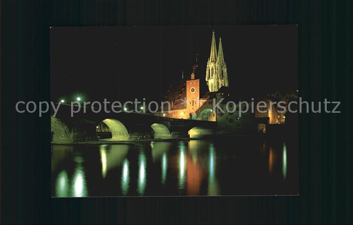REGENSBURG Bayern Steinerne Bruecke