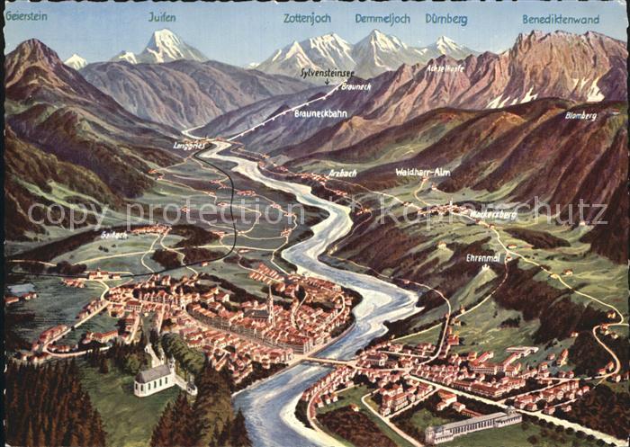 Bad Toelz Panorama Benediktenwand Geierstein