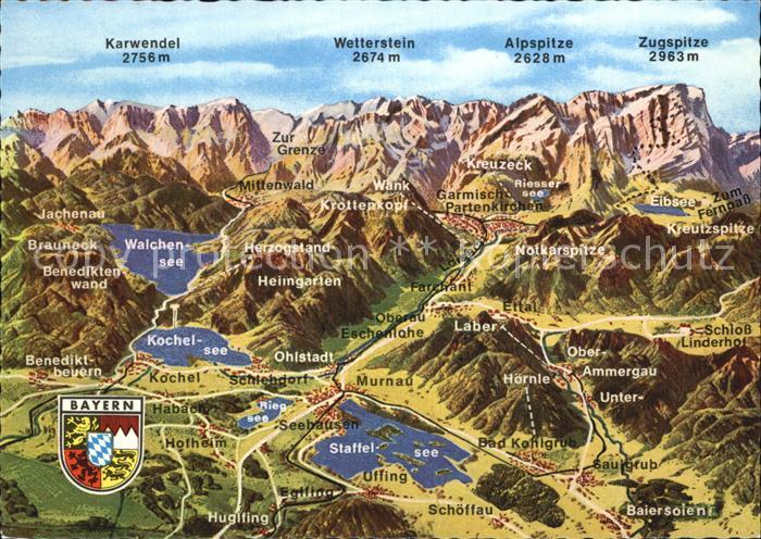 Loisachtal Panorama Ammertal Riesersee Eibsee