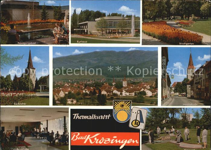 Bad Krozingen Bewegungsbad Evangelische Kirche Trinkhalle Hauptstrasse Stadtgart