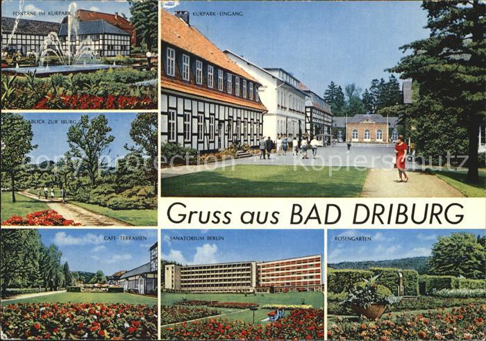 Bad Driburg Kurpark Cafe-Terrase Sanatorium
