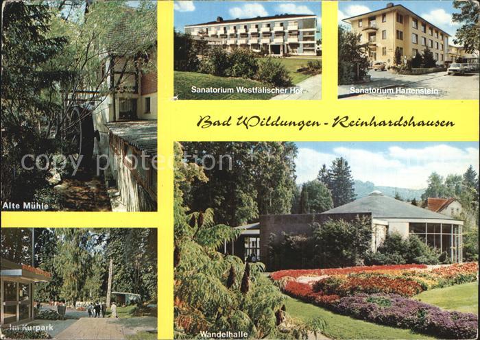 Bad Wildungen Sanatorium Hartensteig Alte Muehle Wandelhalle