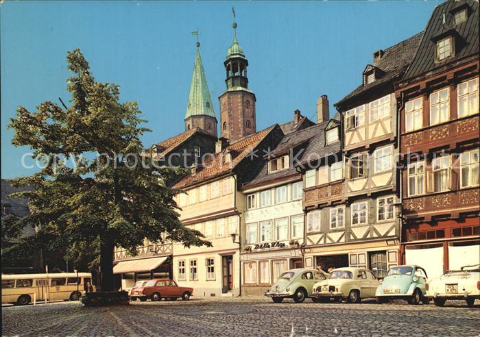 GOSLAR Harz Niedersachsen Schulhof Marktkirche