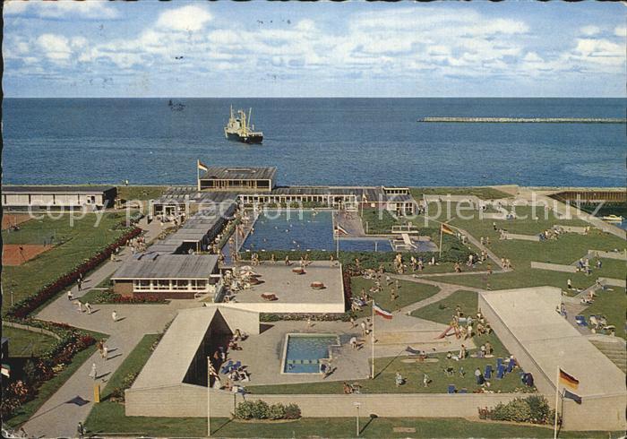 HELGOLAND Insel Schleswig-Holstein Kuranlagen Seewasserschwimmbad