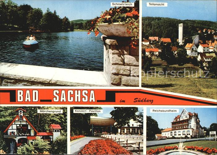 Bad Sachsa Harz Schmelzteich Reichsbundheim Konzert-Pavillon