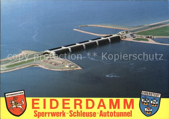 Eiderstedt Eiderdamm Fliegeraufnahme