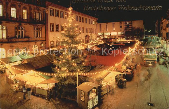 Heidelberg Neckar Weihnachtsmarkt Universitaetsplatz