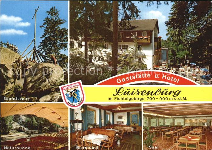 Fichtelgebirge Gaststaette Luisenburg Gipfelkreuz