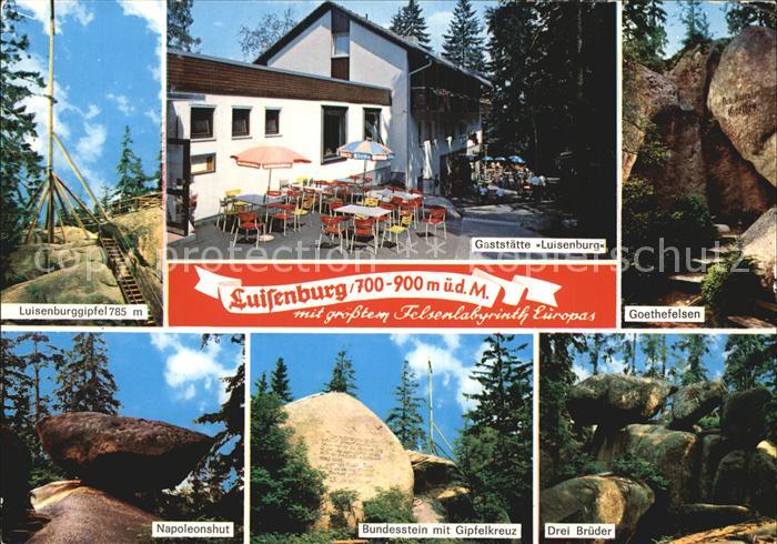 Luisenburg Gaststaette Luisenburggipfel Goethefelsen