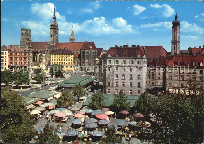 Muenchen Bayern Viktualienmarkt
