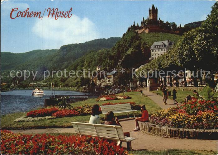 Cochem Mosel Parkanlagen am Moselufer
