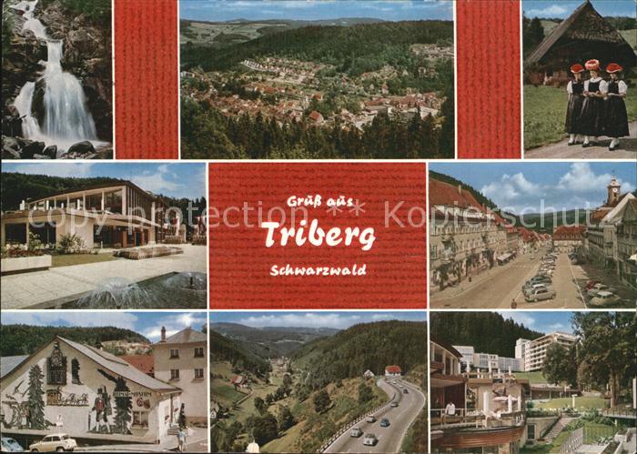 Triberg Schwarzwald Gesamtansicht Wasserfall Marktplatz