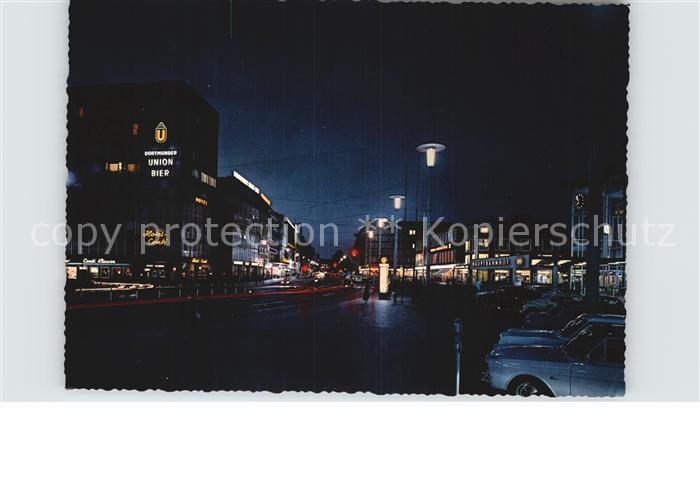 Muenster Westfalen Hauptbahnhof Nachtaufnahme