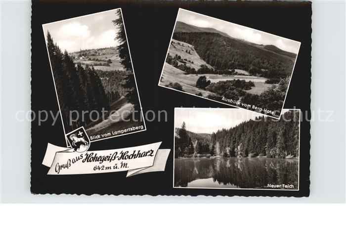 Hohegeiss Harz Neuer Teich Blick vom Lampertsberg
