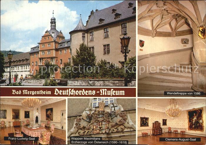 Bad Mergentheim Deutschordens Museum Wendeltreppe Franz Ludwig Saal Wappen Maxim
