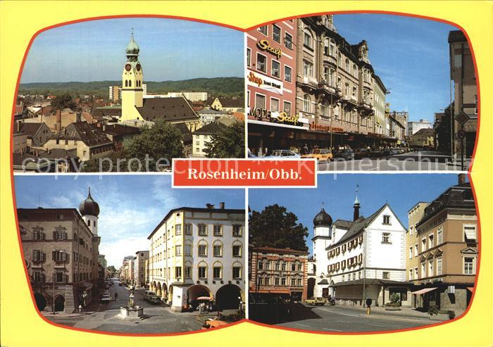 Rosenheim Bayern Kirche Strassenpartien