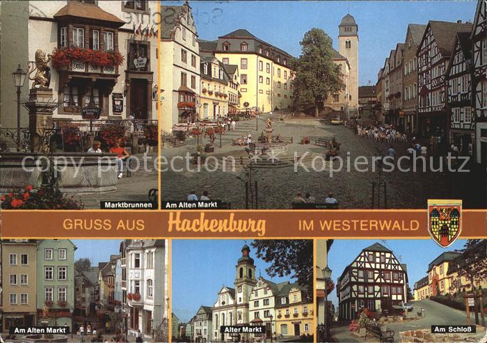 Hachenburg Westerwald Marktbrunnen Am Alten Markt Schloss