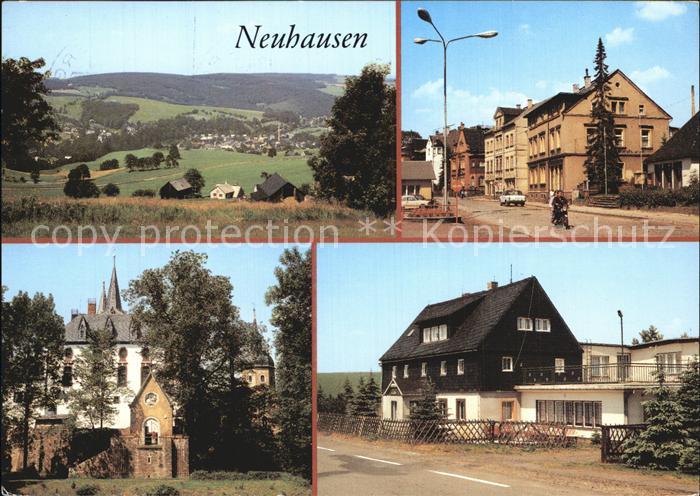 Neuhausen Marienberg Panorama Bahnhofstr Schloss Purschenstein Ferienheim Dachsb
