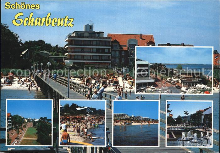 Scharbeutz Ostseebad Seebruecke Restaurant Strandpartien Wasserspiele