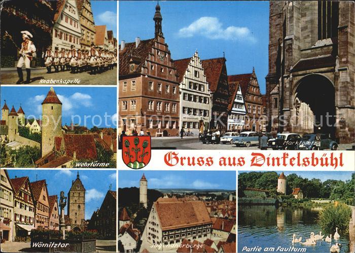Dinkelsbuehl Knabenkapelle Wehrtuerme Woernitztor Marktplatz Jugendherberge Faul