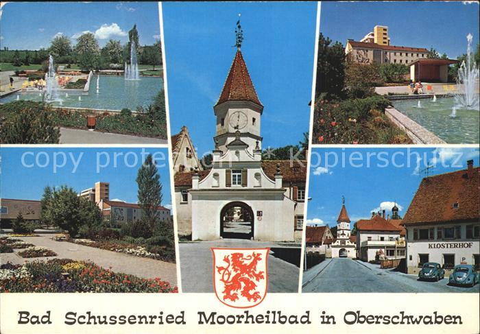 Bad Schussenried Schwimmbad Stadttor Wasserspiele Kurpark Klosterhof