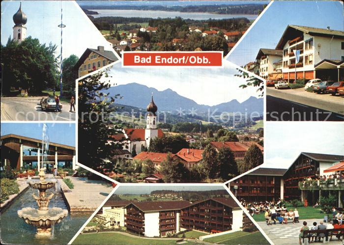 Bad Endorf Panorama Kuranlagen Kirche