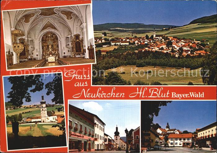 Neukirchen Heilig Blut Wallfahrtskirche Inneres Panorama Dorfpartien