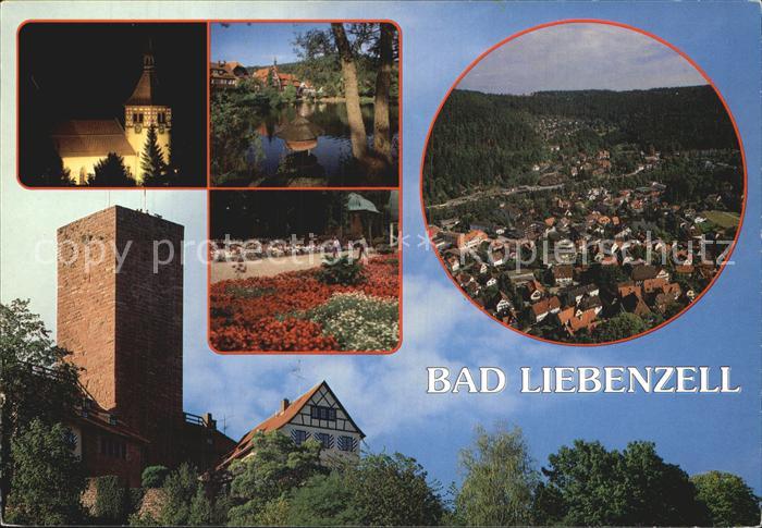 Bad Liebenzell Kirche Teich Kurpark Turm Fliegeraufnahme