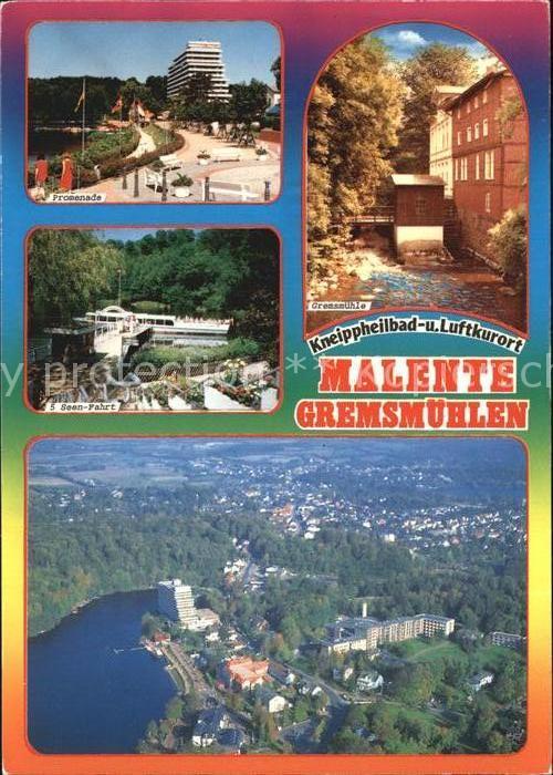Malente-Gremsmuehlen Promenade 5 Seen Fahrt Gremsmuehle Fliegeraufnahme