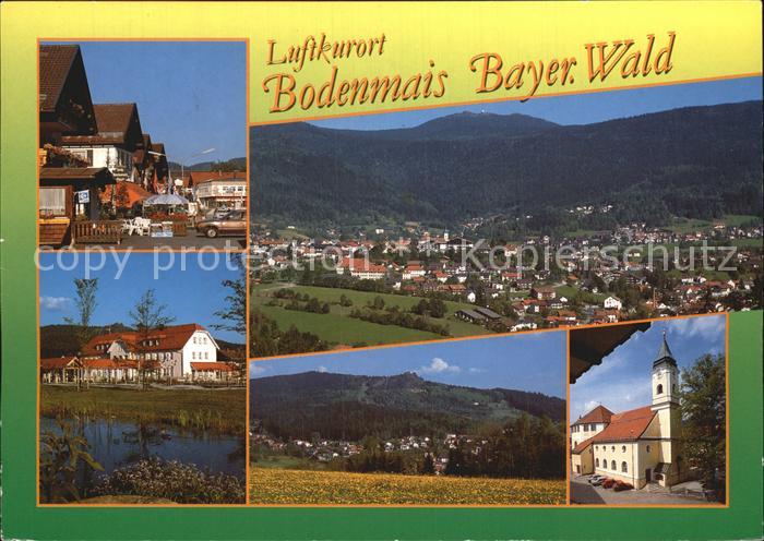 Bodenmais Dorfpartien Panorama Kirche