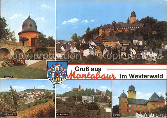 Montabaur Westerwald Schloss Ortsblick Panorama Altenheim